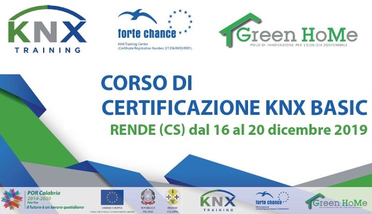 Corso certificazione KNX a Rende (CS)