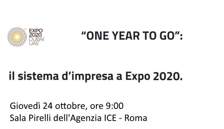 Presentazione ICE per Expo 2020 Dubai