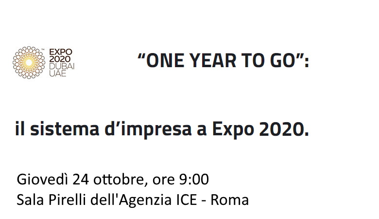 Presentazione ICE per Expo 2020 Dubai