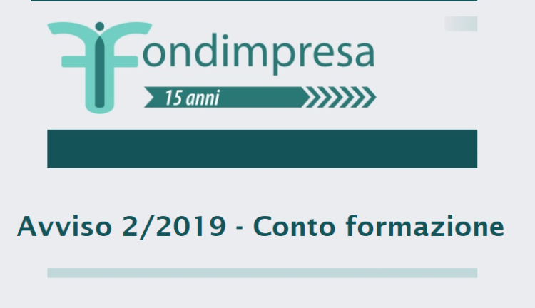 Notice Fondimpresa PMI training account