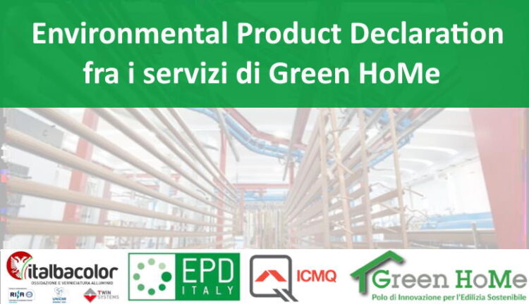 EPD environmental certification with Green HoMe