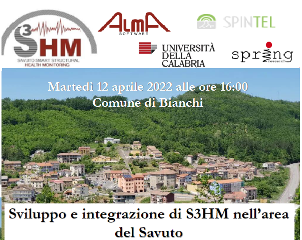 Seminario tecnico “Sviluppo e integrazione di S3HM nell’area del Savuto”