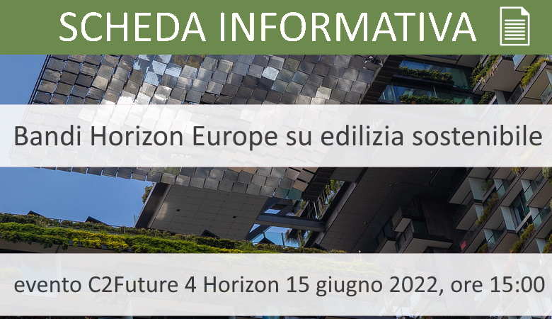 Prossime call Horizon Europe per l’edilizia sostenibile