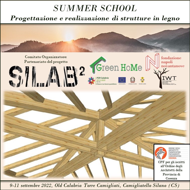 SUMMER SCHOOL “Design and construction of wooden structures”. 9-11 September 2022